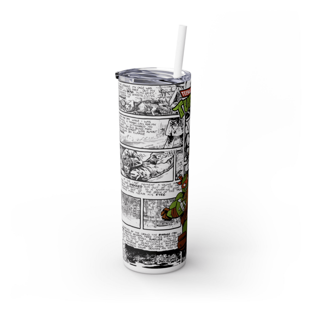 Michelangelo Ninja Turtle Gift 20oz Travel Tumbler Cartoon Comic Cup UK Stock - East Coast Gifts