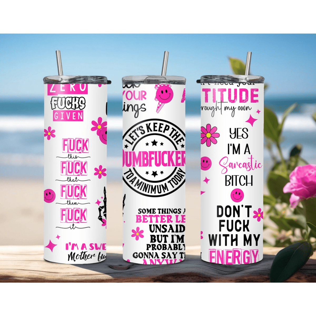 Mum Quotes 20oz Stainless Steel Insulated Hot Cold Travel Tumbler Coffee Straw - East Coast Gifts