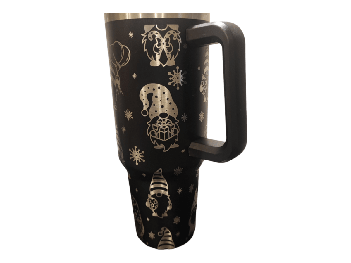Personalised 40oz Christmas Gonk Tumbler – Stanley - Style Engraved Reusable Mug - East Coast Gifts