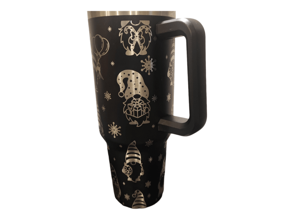 Personalised 40oz Christmas Gonk Tumbler – Stanley - Style Engraved Reusable Mug - East Coast Gifts