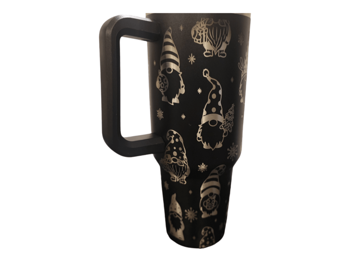 Personalised 40oz Christmas Gonk Tumbler – Stanley - Style Engraved Reusable Mug - East Coast Gifts