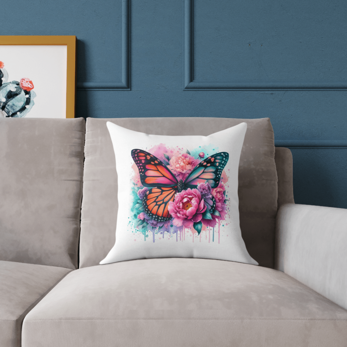 Personalised Any Name Butterfly Design Cushion Printed Birthday Gift - East Coast Gifts