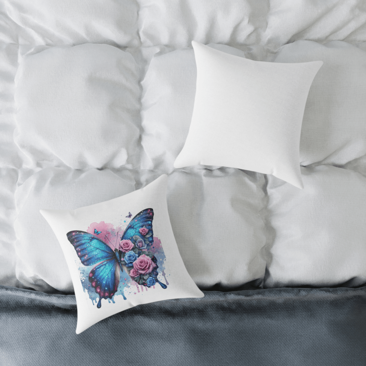Personalised Any Name Butterfly Design Cushion Printed Birthday Gift - East Coast Gifts