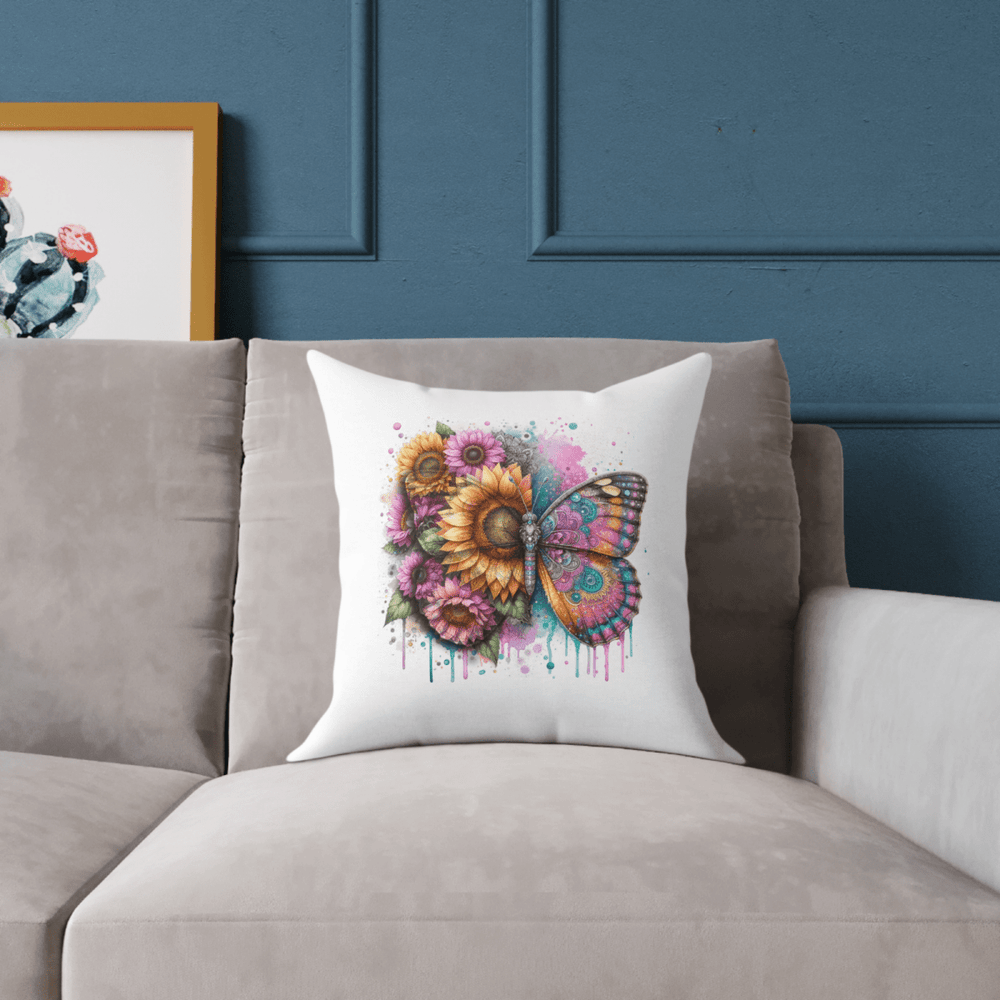 Personalised Any Name Butterfly Design Cushion Printed Birthday Gift - East Coast Gifts