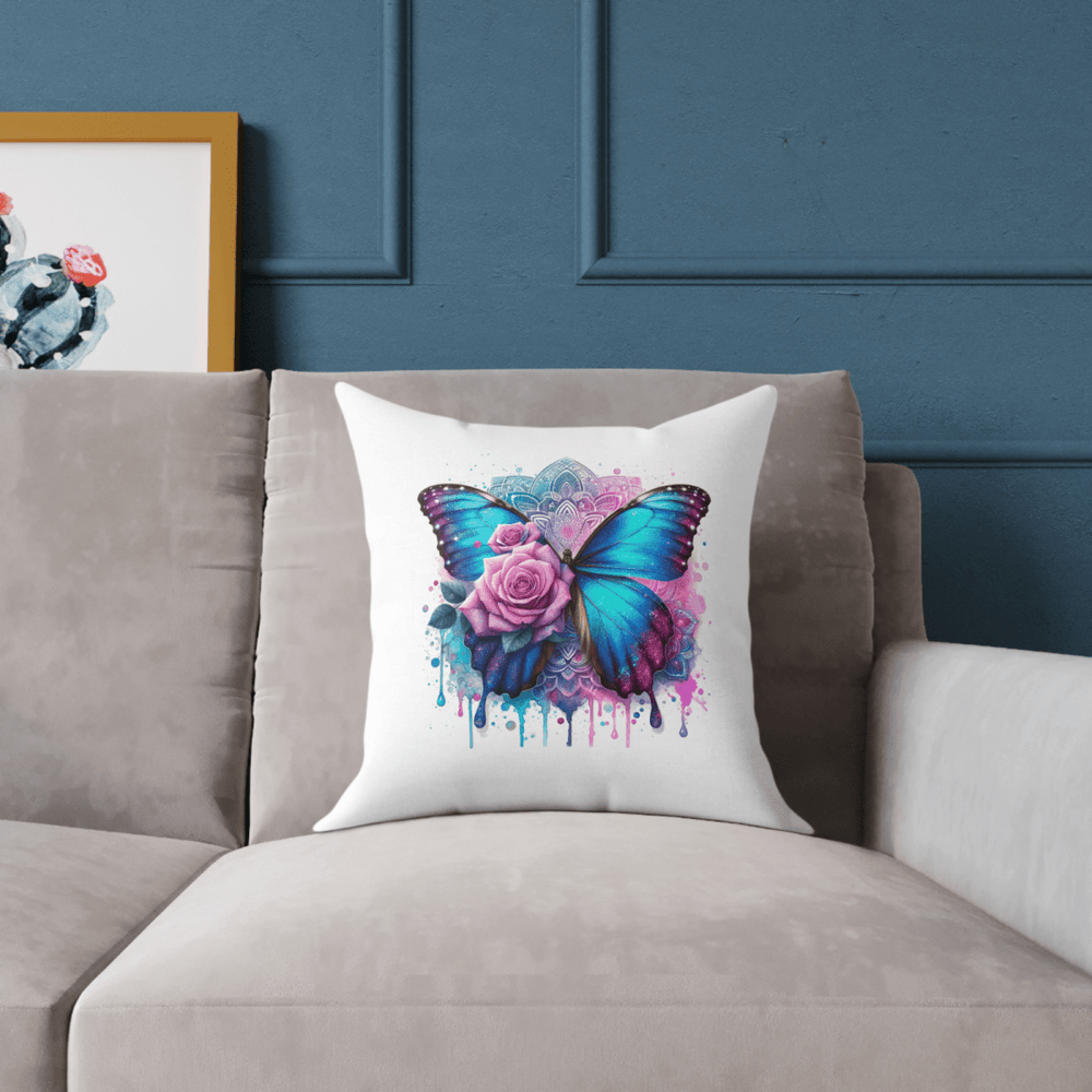 Personalised Any Name Butterfly Design Cushion Printed Birthday Gift - East Coast Gifts