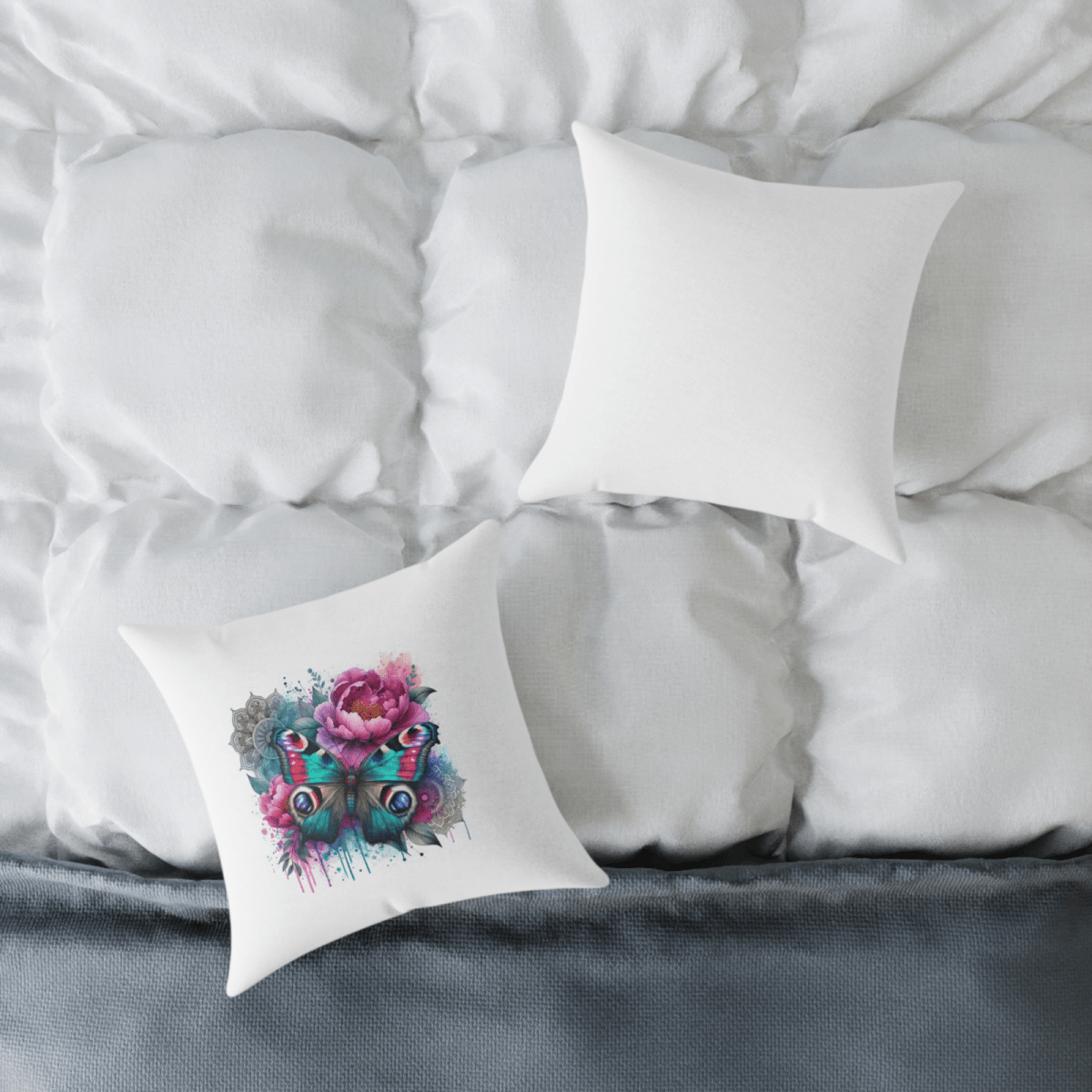 Personalised Any Name Butterfly Design Cushion Printed Birthday Gift - East Coast Gifts