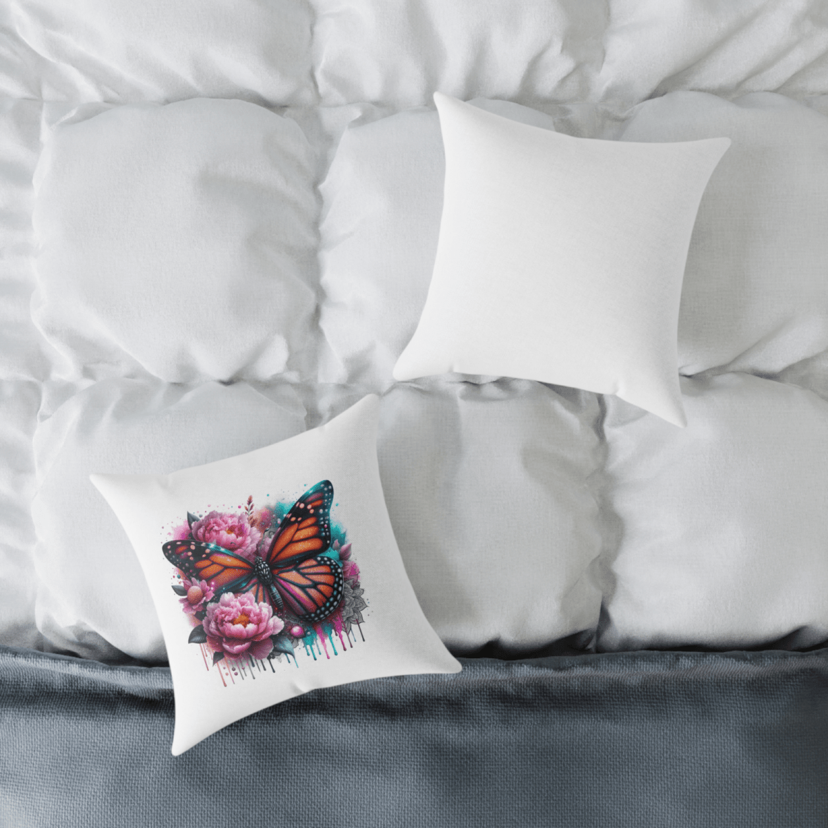 Personalised Any Name Butterfly Design Cushion Printed Birthday Gift - East Coast Gifts