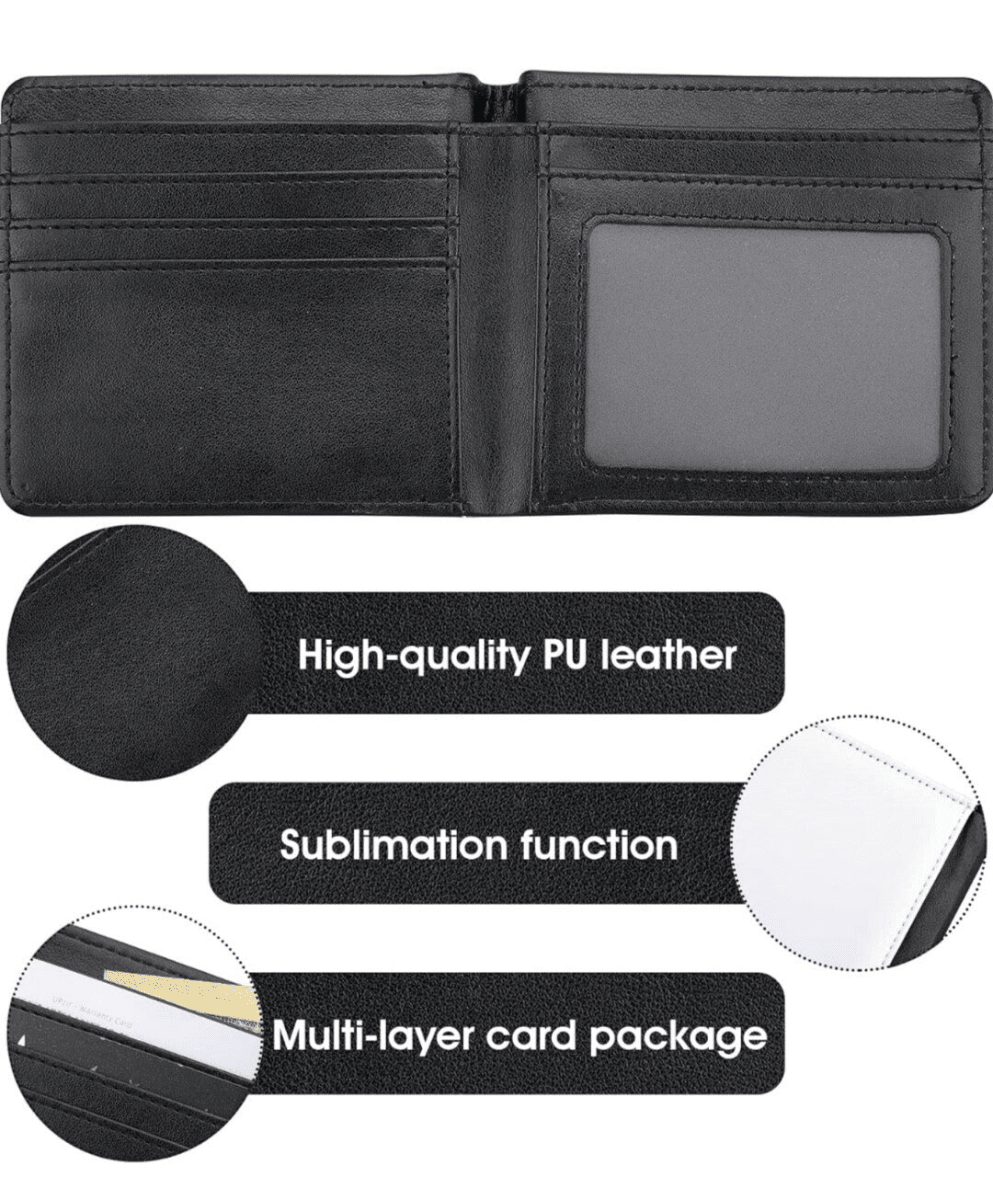 Personalised Gent's Photo Wallet add your Picture & Message Fathers Day Gift - East Coast Gifts