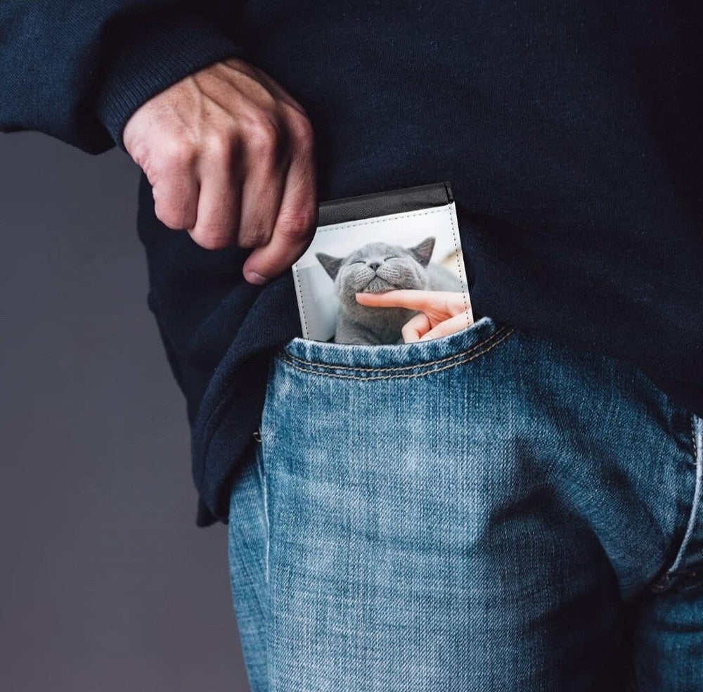 Personalised Gent's Photo Wallet add your Picture & Message Fathers Day Gift - East Coast Gifts