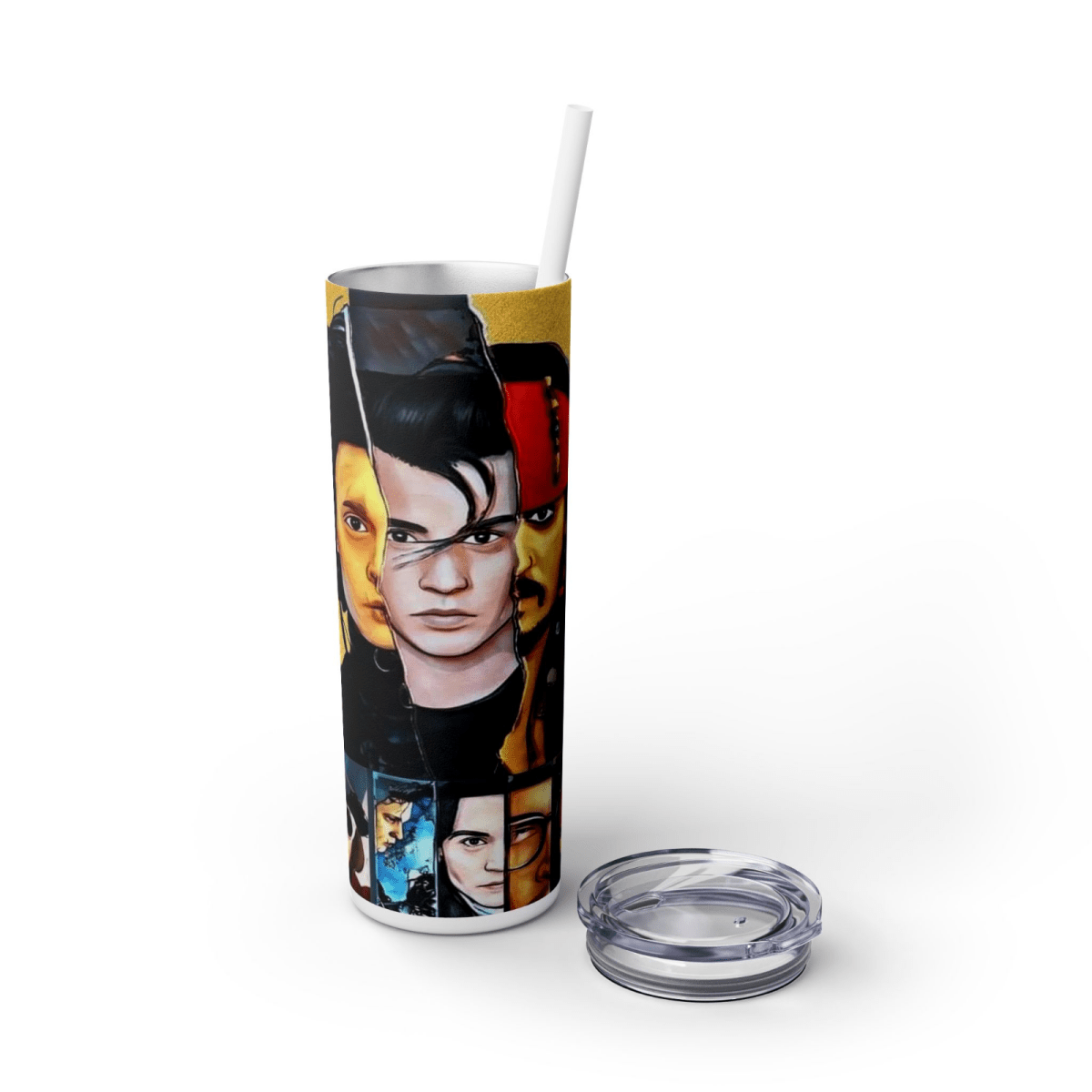 Pirates Johnny Depp 20oz Insulated HotCold Travel Coffee Mug Tumbler with Straw - East Coast Gifts