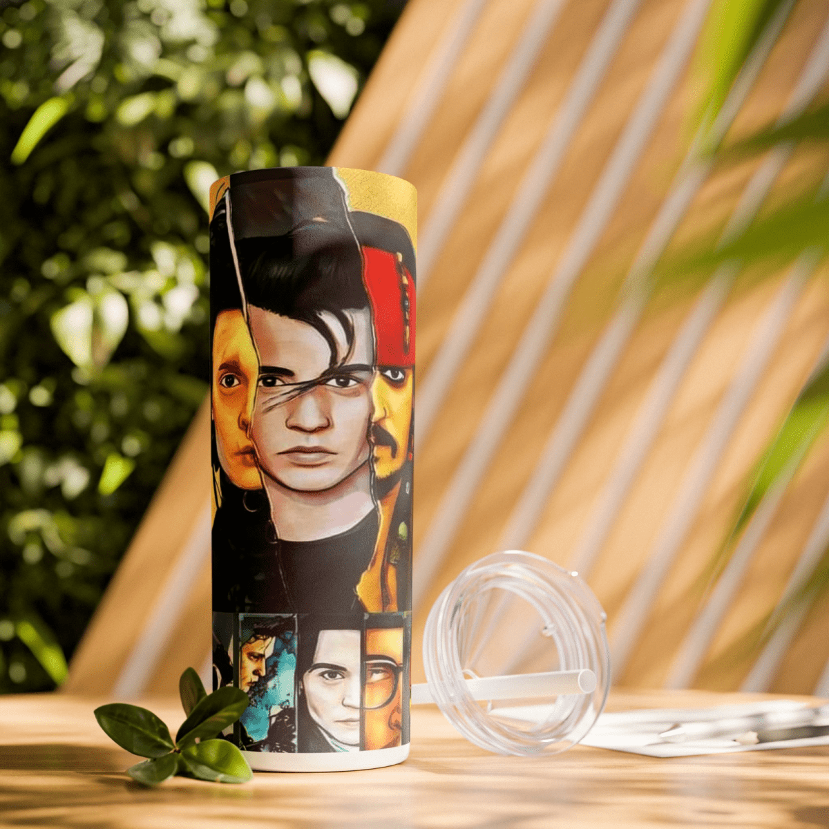 Pirates Johnny Depp 20oz Insulated HotCold Travel Coffee Mug Tumbler with Straw - East Coast Gifts