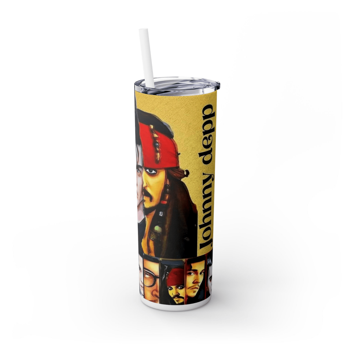 Pirates Johnny Depp 20oz Insulated HotCold Travel Coffee Mug Tumbler with Straw - East Coast Gifts