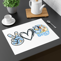 Placemat Easy Wipe Clean MDF Table Place Mat For Kids Children Boys and Girls - East Coast Gifts