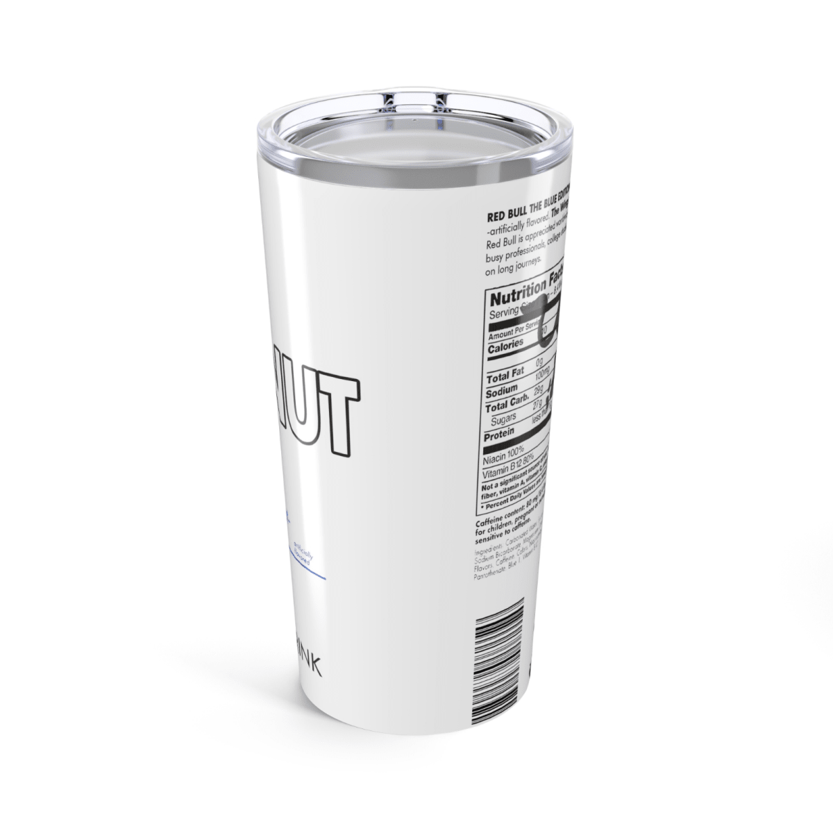 Red Bull Inspired Skinny Tumbler – 20oz Stainless Steel Cup – UK Edition - East Coast Gifts