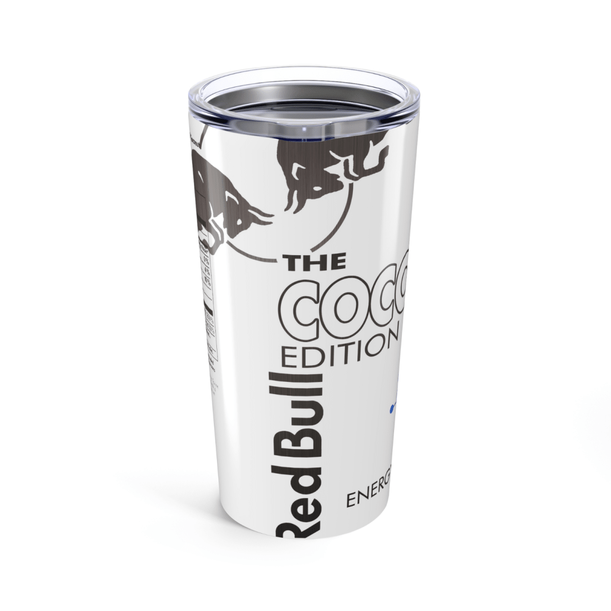 Red Bull Inspired Skinny Tumbler – 20oz Stainless Steel Cup – UK Edition - East Coast Gifts