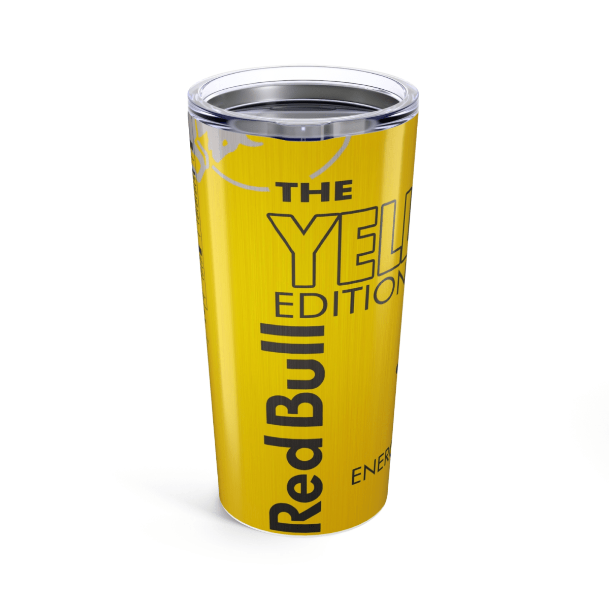 Red Bull Inspired Skinny Tumbler – 20oz Stainless Steel Cup – UK Edition - East Coast Gifts
