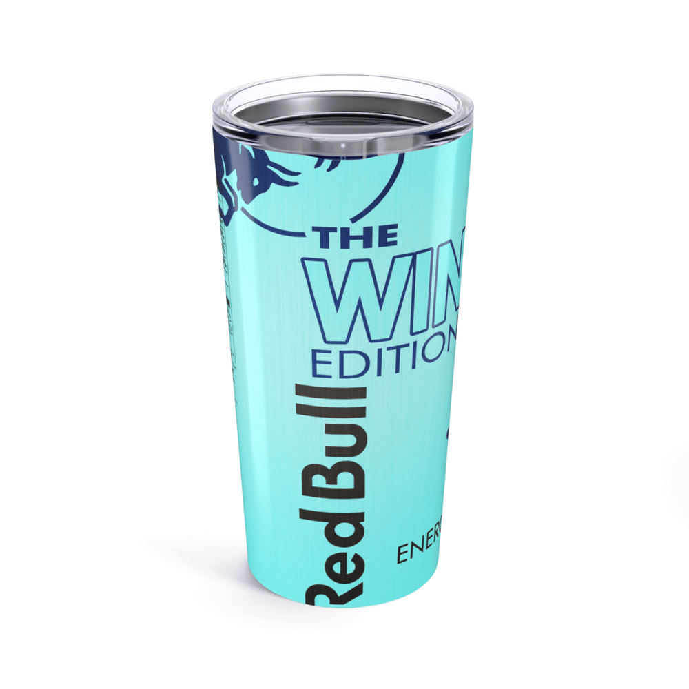 Red Bull Inspired Skinny Tumbler – 20oz Stainless Steel Cup – UK Edition - East Coast Gifts