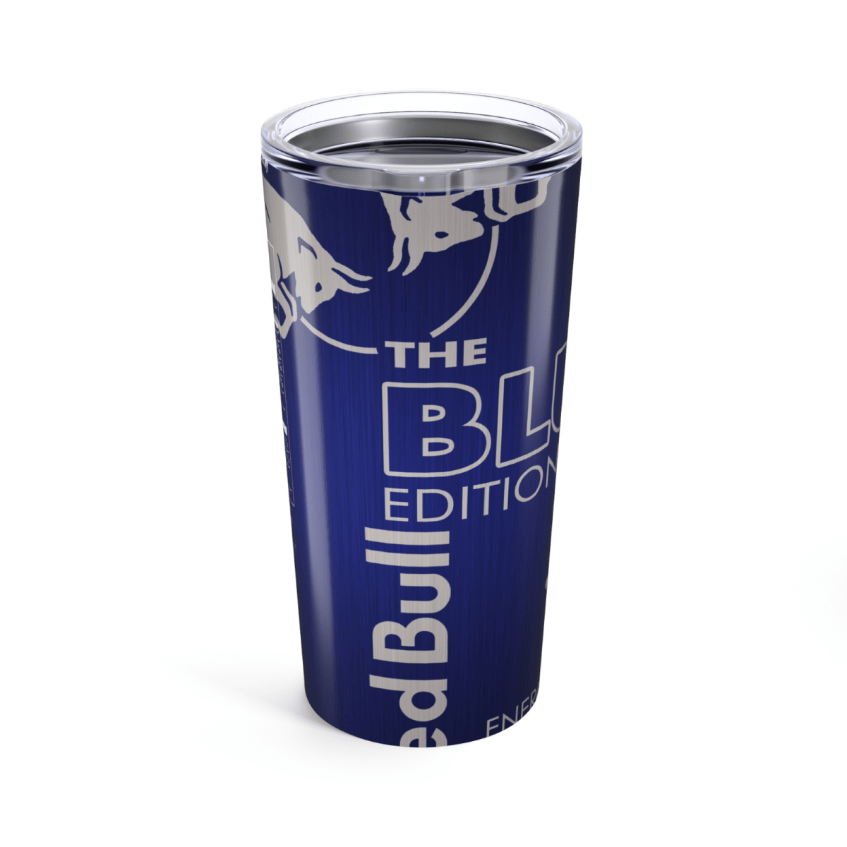 Red Bull Inspired Skinny Tumbler – 20oz Stainless Steel Cup – UK Edition - East Coast Gifts