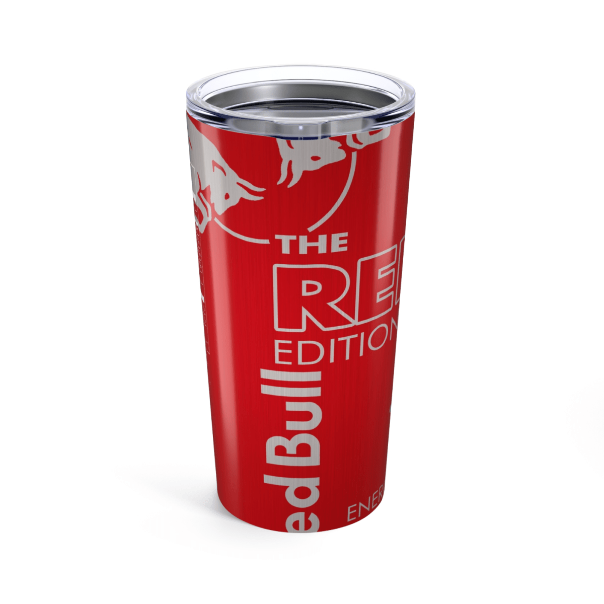 Red Bull Inspired Skinny Tumbler – 20oz Stainless Steel Cup – UK Edition - East Coast Gifts