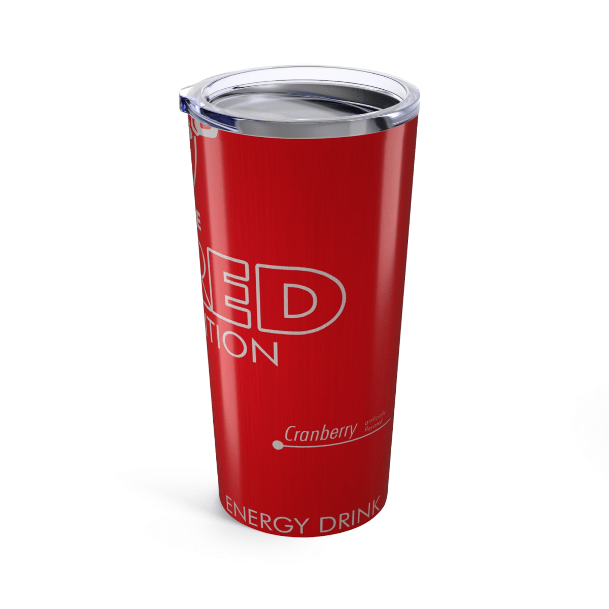 Red Bull Inspired Skinny Tumbler – 20oz Stainless Steel Cup – UK Edition - East Coast Gifts