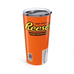Reese's Inspired 20oz Travel Coffee tumbler Mug with straw - East Coast Gifts