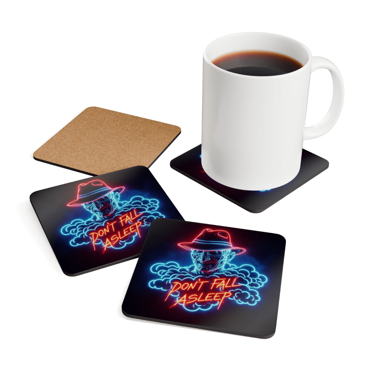 Set of 4 Halloween Coasters Gift Set Halloween Coasters Spooky Coaster Gift Set - East Coast Gifts