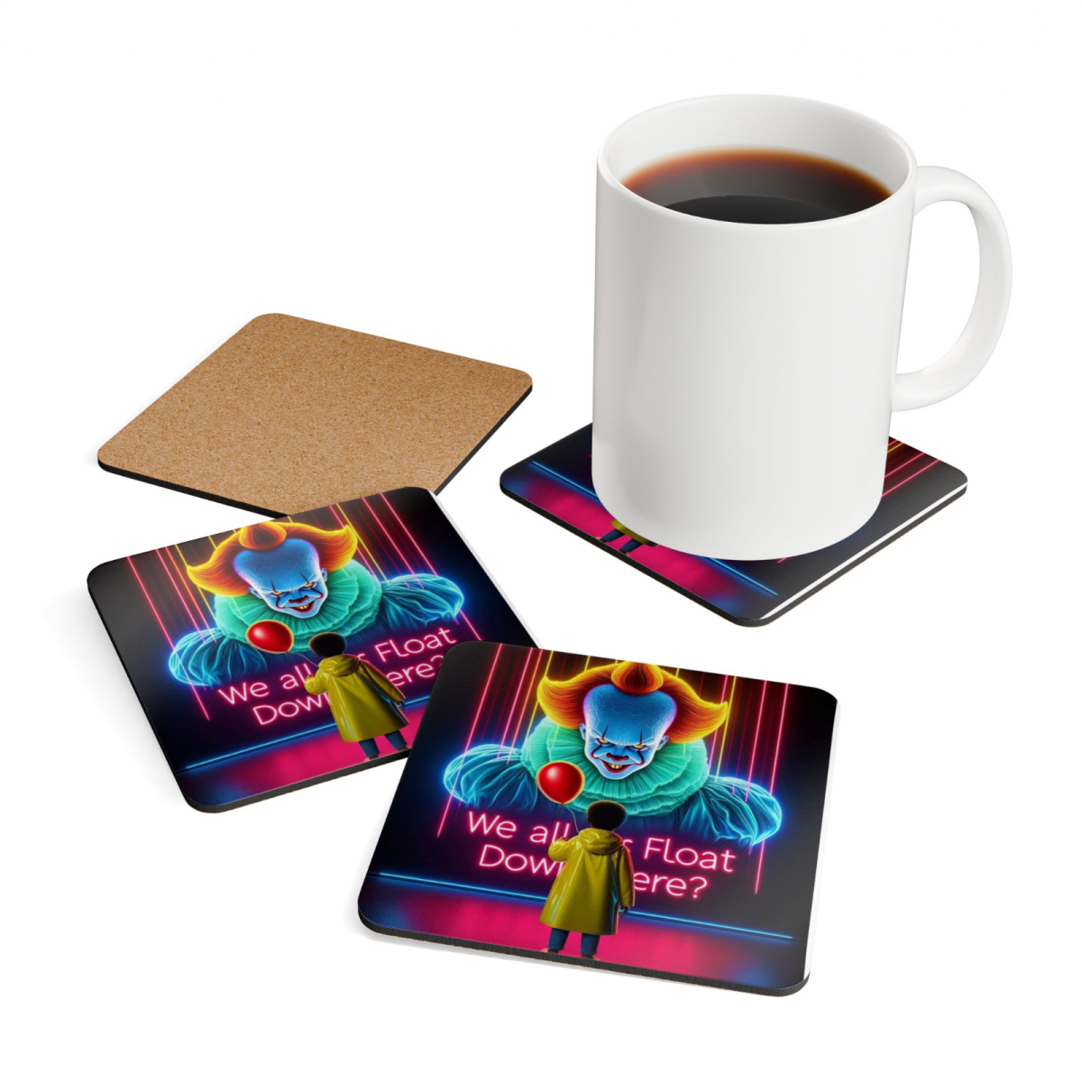 Set of 4 Halloween Coasters Gift Set Halloween Coasters Spooky Coaster Gift Set - East Coast Gifts