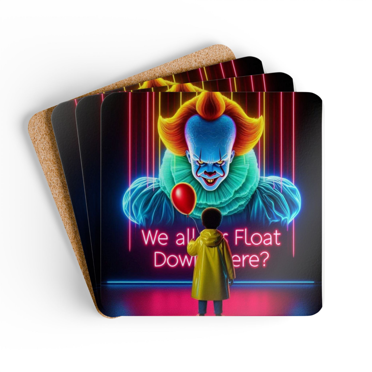 Set of 4 Halloween Coasters Gift Set Halloween Coasters Spooky Coaster Gift Set - East Coast Gifts