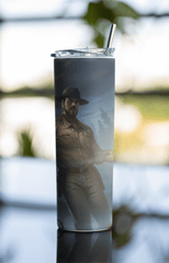 Sheriff - Inspired 20oz Tumbler – Retro Sci - Fi Series Cup with Lid & Straw - East Coast Gifts