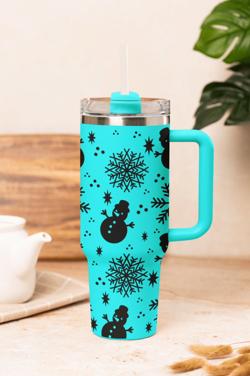 Snowman & Snowflake 40oz Tumbler - East Coast Gifts