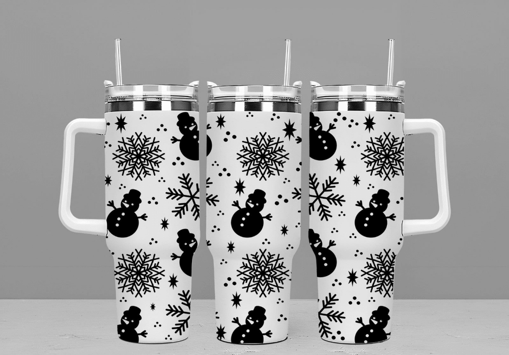 Snowman & Snowflake 40oz Tumbler - East Coast Gifts