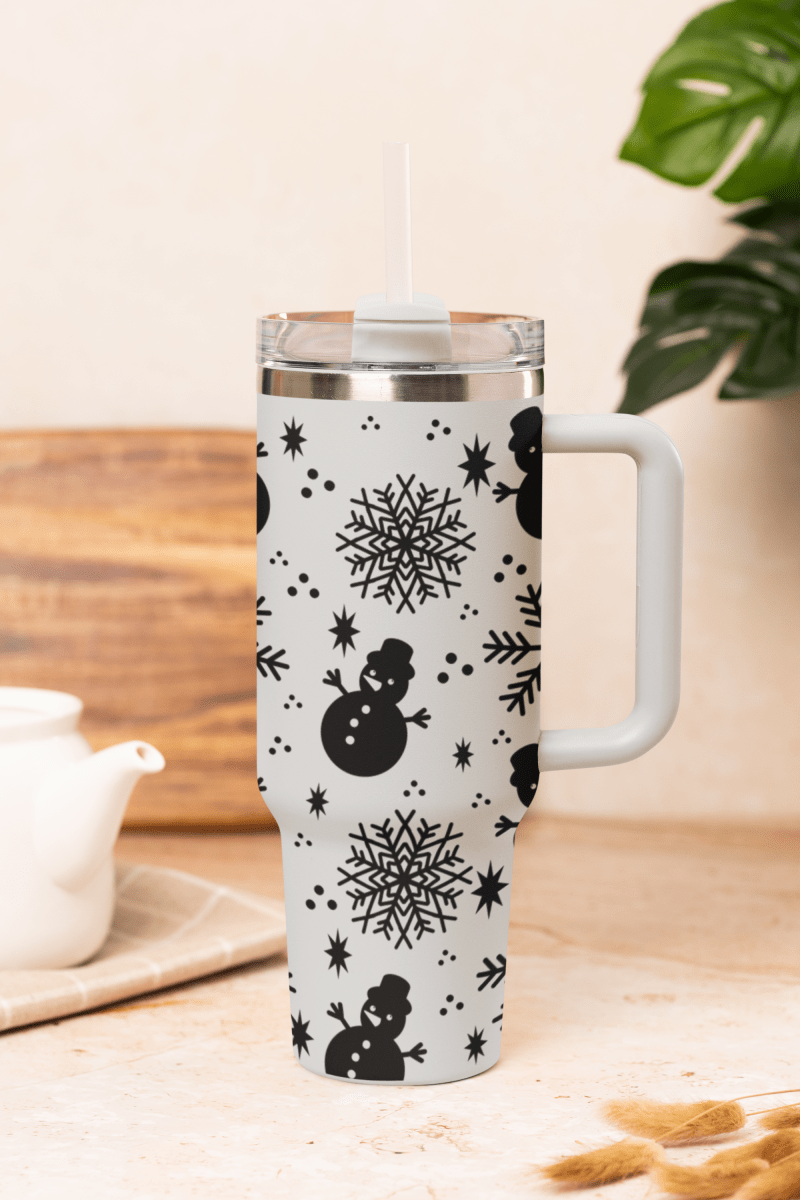 Snowman & Snowflake 40oz Tumbler - East Coast Gifts