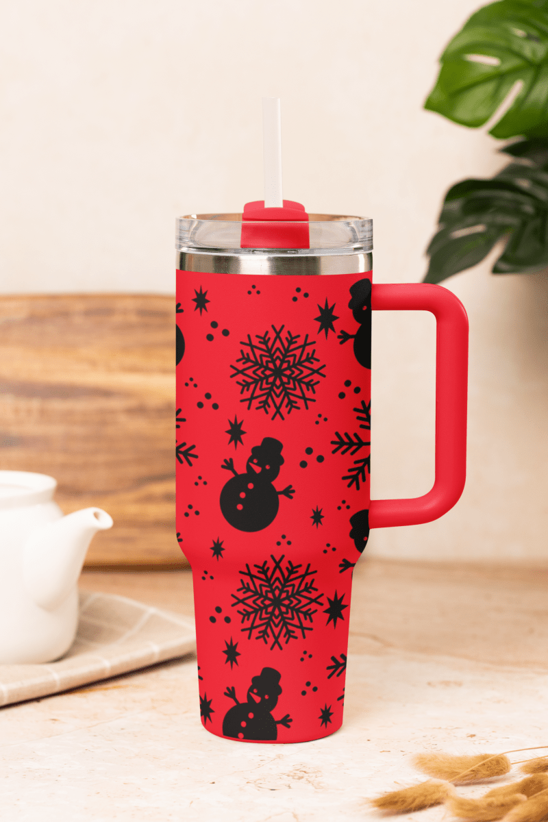 Snowman & Snowflake 40oz Tumbler - East Coast Gifts