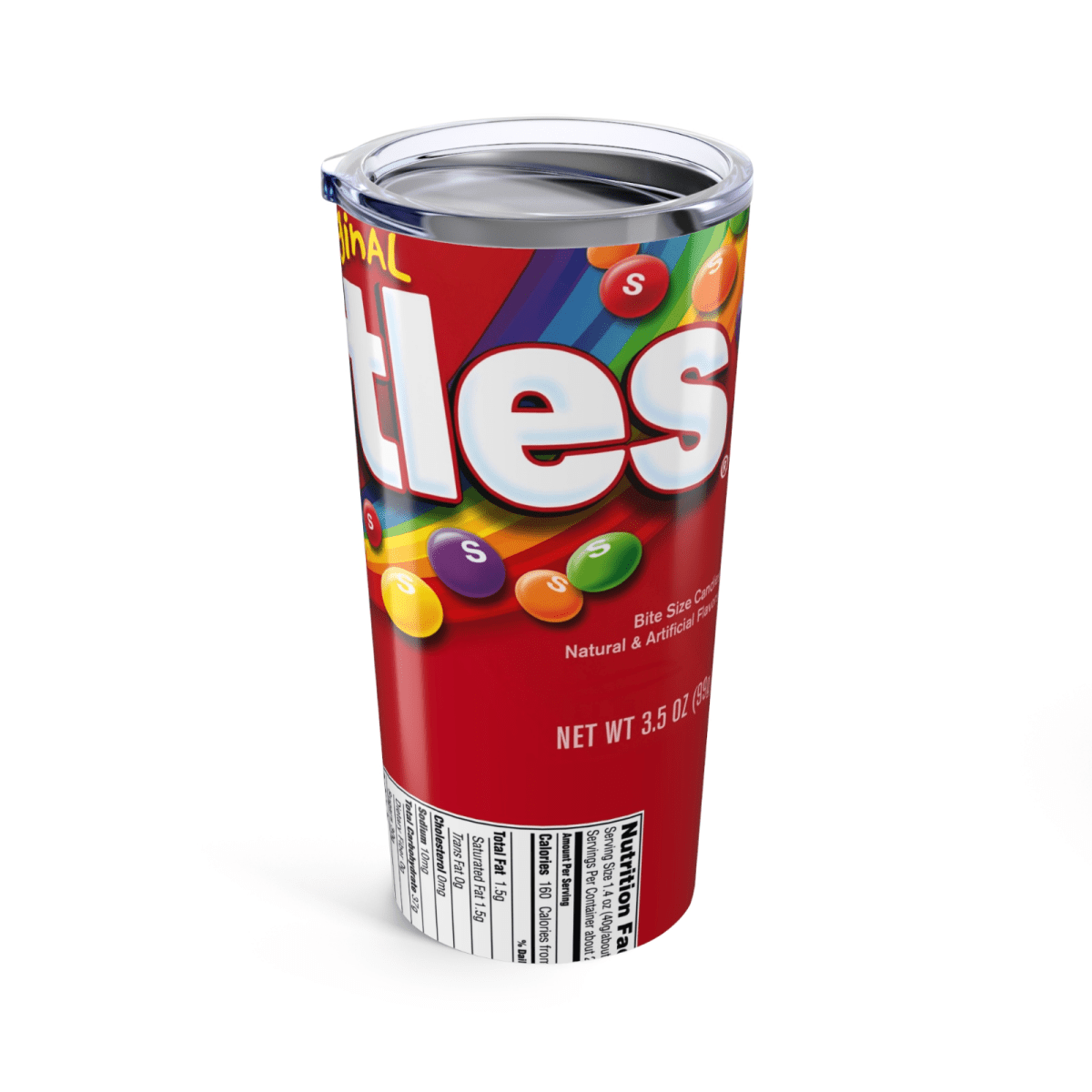 🌈 Taste the Rainbow Skittles - Inspired 20oz Stainless Steel Tumbler –Insulated🌈 - East Coast Gifts
