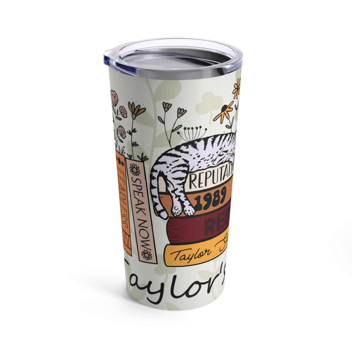 Taylor Swift Music Lover Travel Coffee Mug Tumbler with Straw - East Coast Gifts