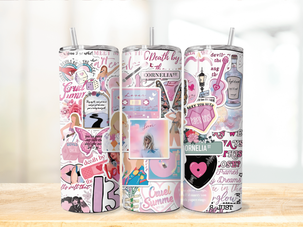 Taylor Swift Music Lover Travel Coffee Mug Tumbler with Straw - East Coast Gifts