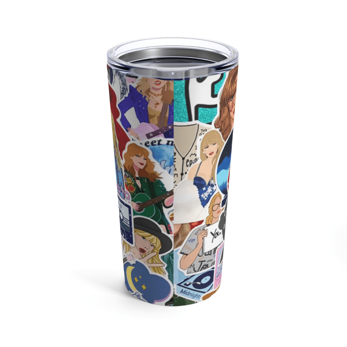 Taylor Swift Music Lover Travel Coffee Mug Tumbler with Straw - East Coast Gifts