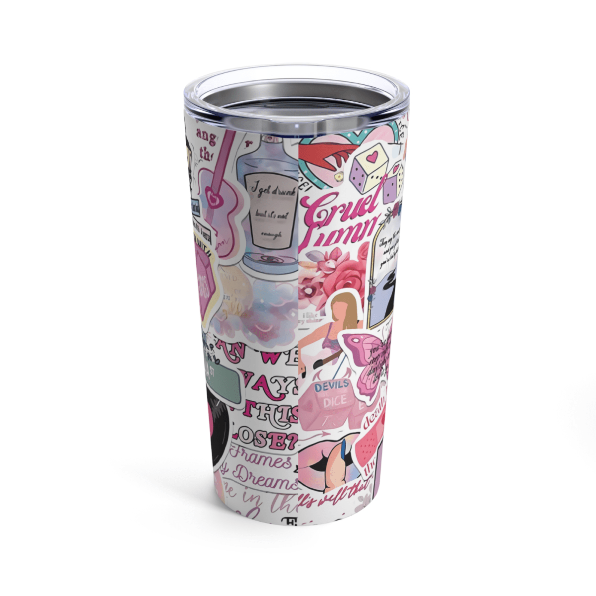 Taylor Swift Music Lover Travel Coffee Mug Tumbler with Straw - East Coast Gifts