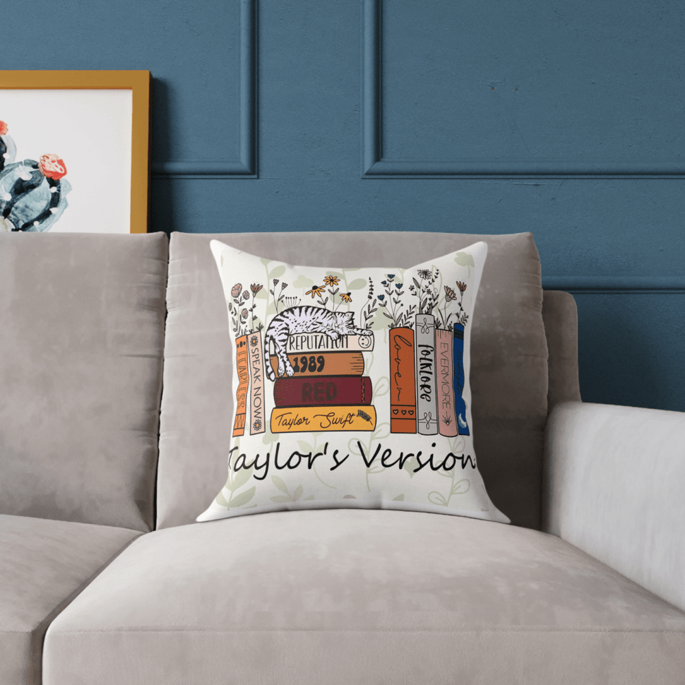 Taylor Swift Throw Pillow Collection – 40x40cm with Infill | Swiftie Home Decor - East Coast Gifts
