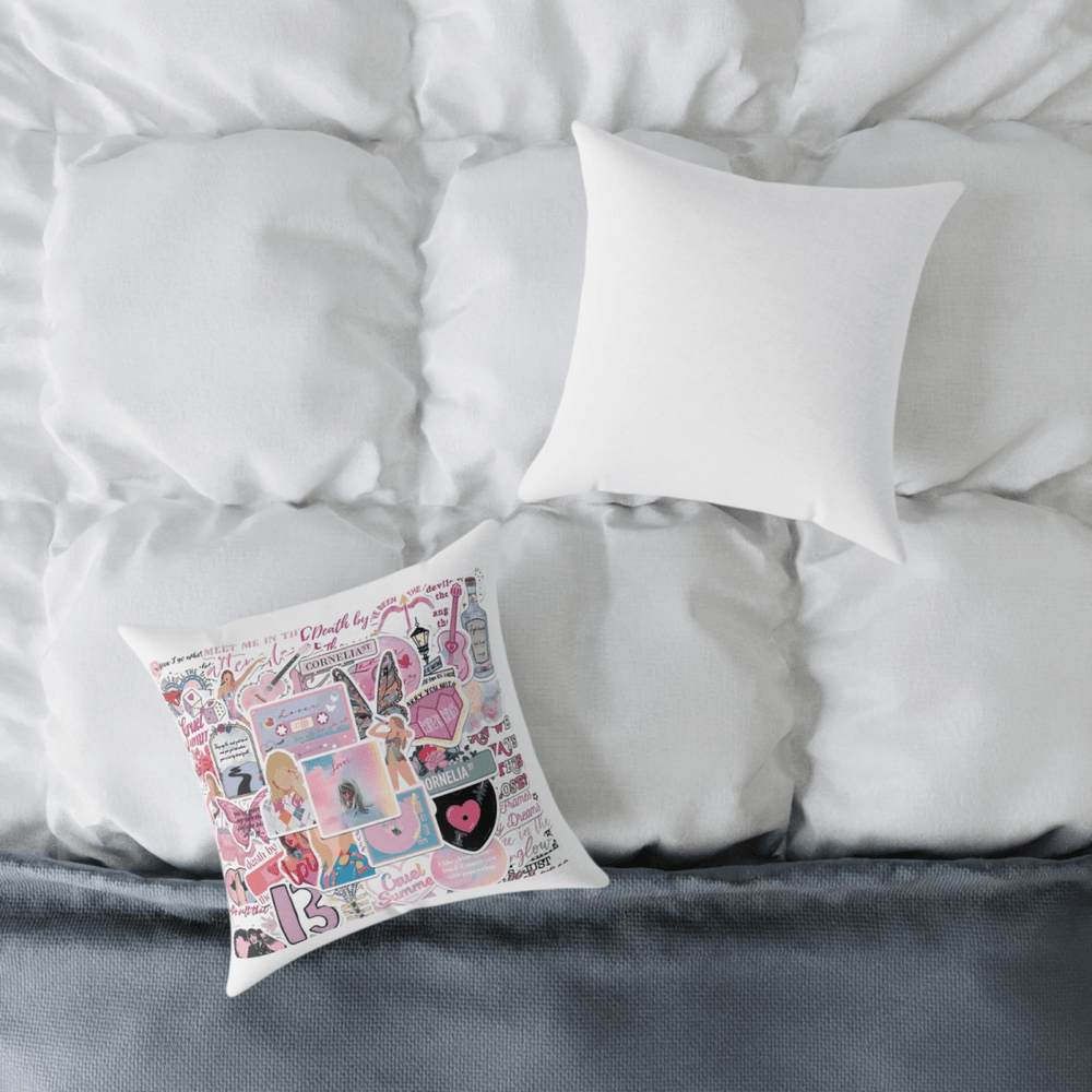 Taylor Swift Throw Pillow Collection – 40x40cm with Infill | Swiftie Home Decor - East Coast Gifts