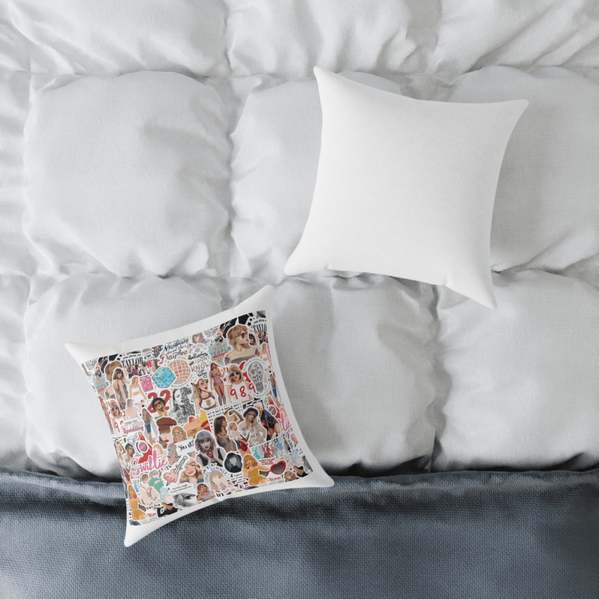 Taylor Swift Throw Pillow Collection – 40x40cm with Infill | Swiftie Home Decor - East Coast Gifts