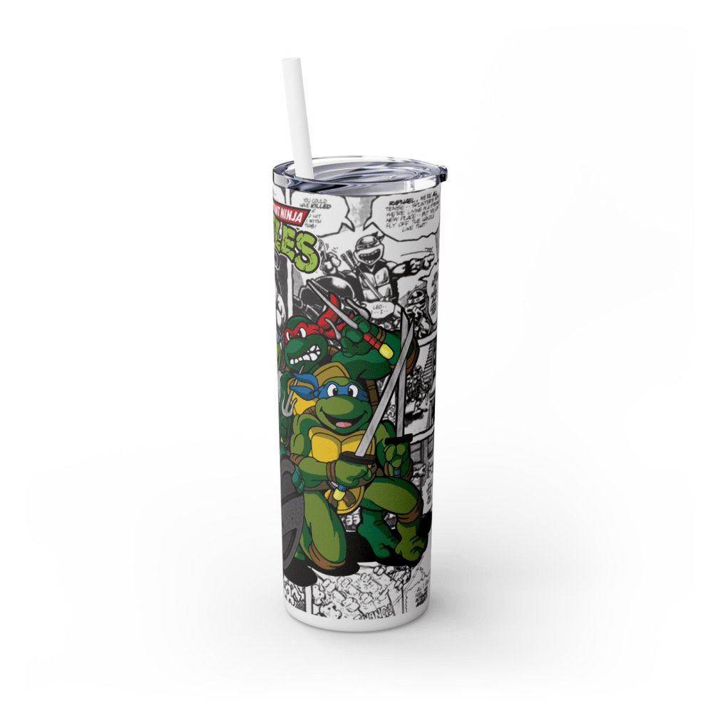 Teenage Mutant Ninja Turtles 20oz Tumbler – Full Team Comic Wrap Cup – UK Stock - East Coast Gifts