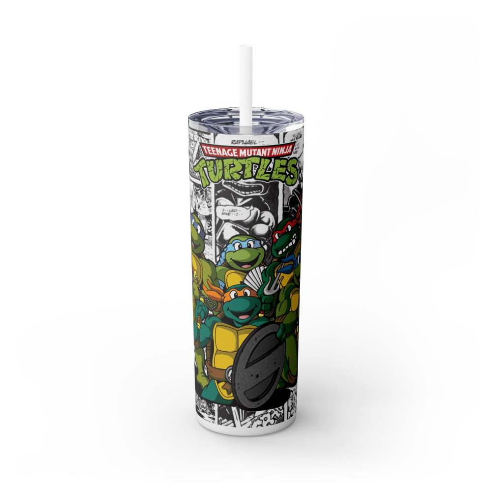 Teenage Mutant Ninja Turtles 20oz Tumbler – Full Team Comic Wrap Cup – UK Stock - East Coast Gifts