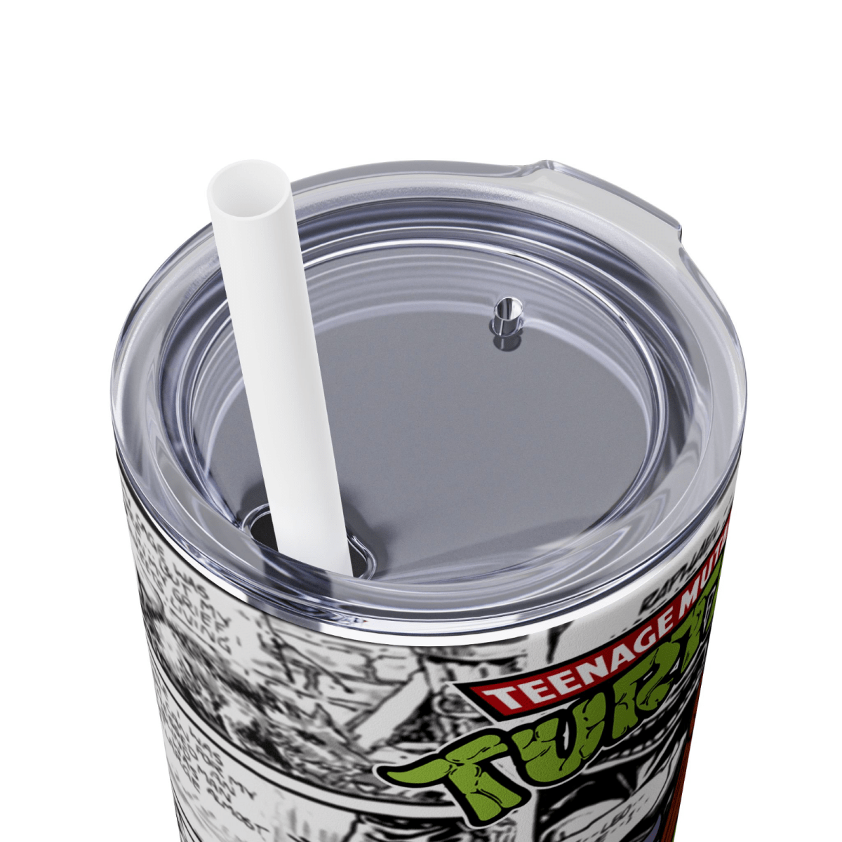 TMNT Donatello Tumbler – 20oz Comic Book Skinny Cup – Retro Ninja Fan Gift - East Coast Gifts