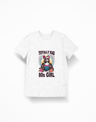 Totally Rad 80s Girl Panda T-Shirt – Retro Neon Style | Fun Vintage Graphic Tee - East Coast Gifts