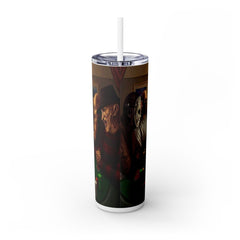 Villains Playing Poker Tumbler - 20oz Stainless Steel Cup w/ Lid & Straw - East Coast Gifts
