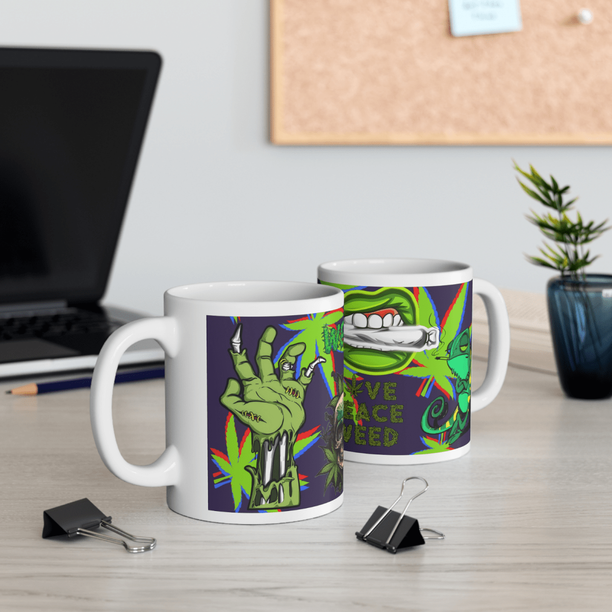 Weed Stoner Splif Coffee Mug Cannabis 420 Gift Funny Smoker THC 33 designs - East Coast Gifts
