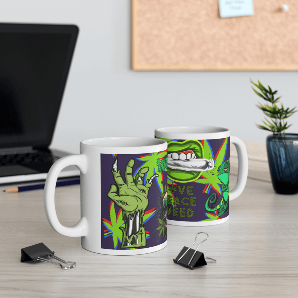 Weed Stoner Splif Coffee Mug Cannabis 420 Gift Funny Smoker THC 33 designs - East Coast Gifts