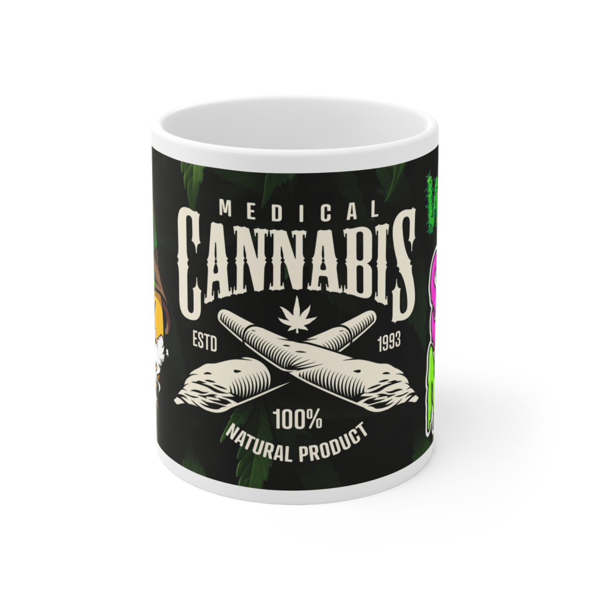Weed Stoner Splif Coffee Mug Cannabis 420 Gift Funny Smoker THC 33 designs - East Coast Gifts