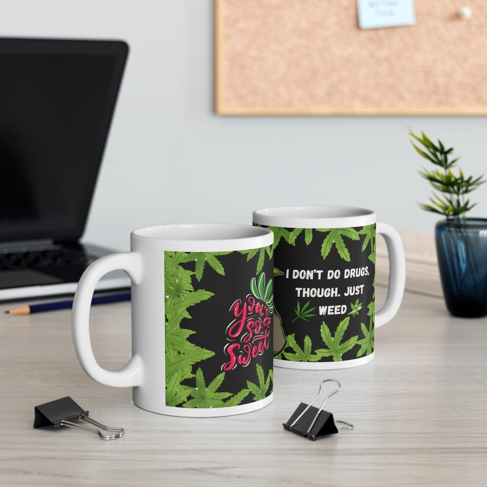 Weed Stoner Splif Coffee Mug Cannabis 420 Gift Funny Smoker THC 33 designs - East Coast Gifts